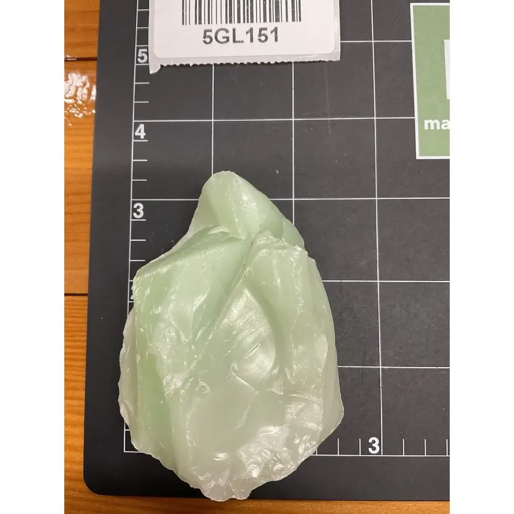 Lime‎ Green Art Glass Cullet Glowing Manganese Slag #5GL151